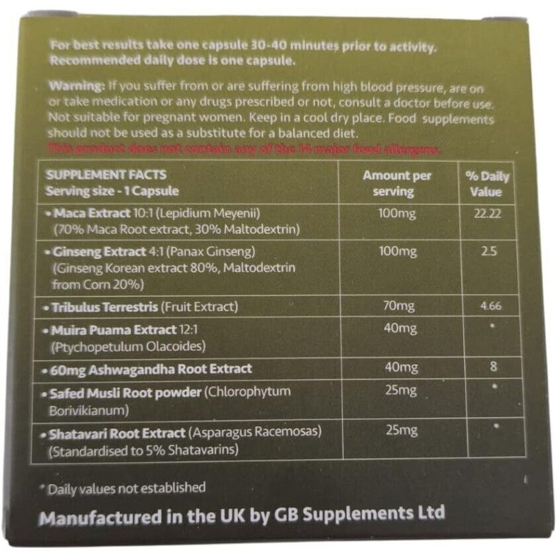 Ultra Gold for Male Health Support & Delay Capsule 400mg x 6