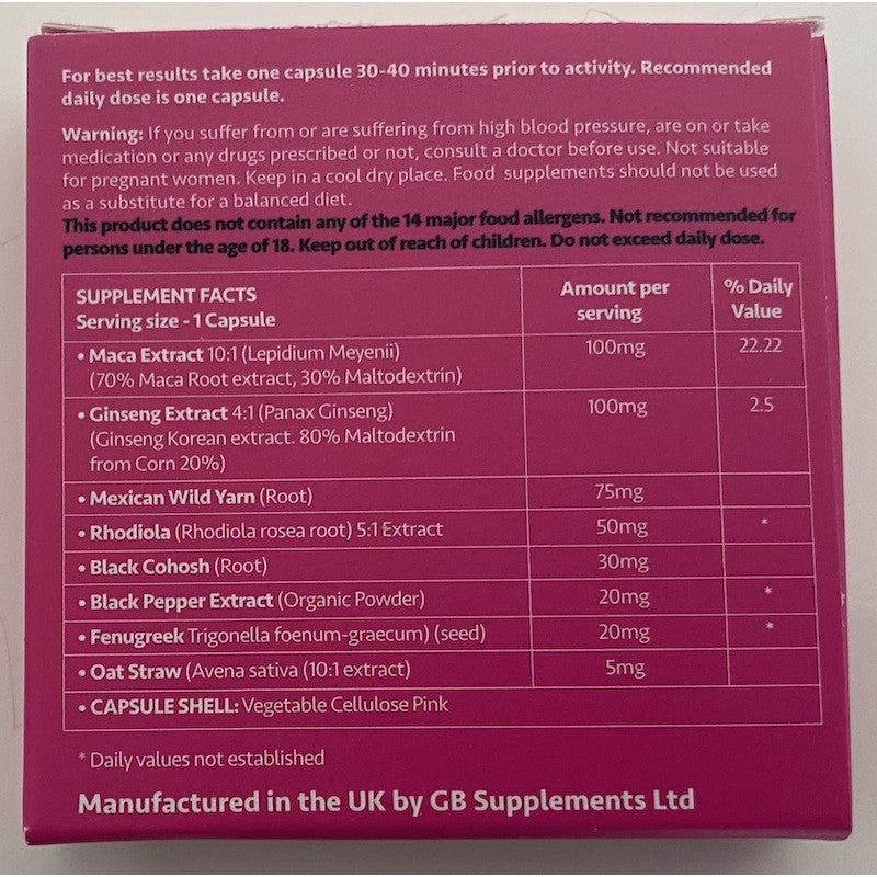 Ultra Pink Female Sexual Support Capsule 400mg x 1